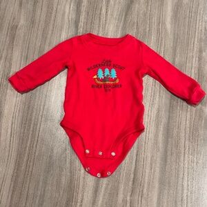 Carter’s Baby Boy Red Bodysuit – “Wilderness Scout” – 6M